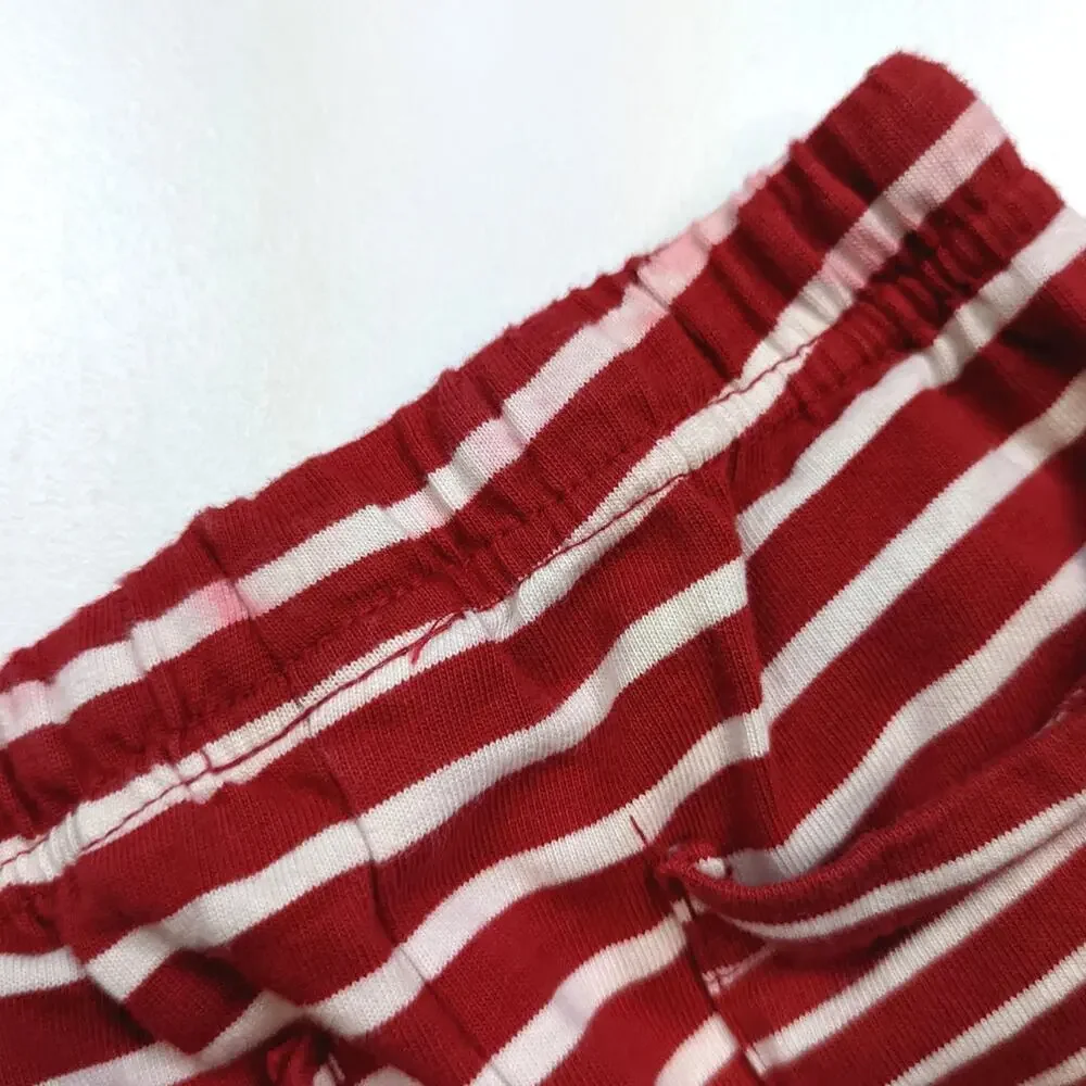 Jojo Maman Bebe Shorts Boy Sz 18-24m Red Stripe Cargo Long Bermuda Casual Basic